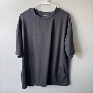 SHEIN Charcoal Short Sleeve Tee with Graphic